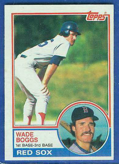1983 Topps #498 Wade Boggs ROOKIE (HALL-of-FAMER) (Red Sox) Baseball cards value