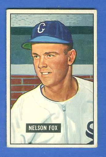 1951 Bowman #232 Nellie Fox ROOKIE (White Sox) Baseball cards value
