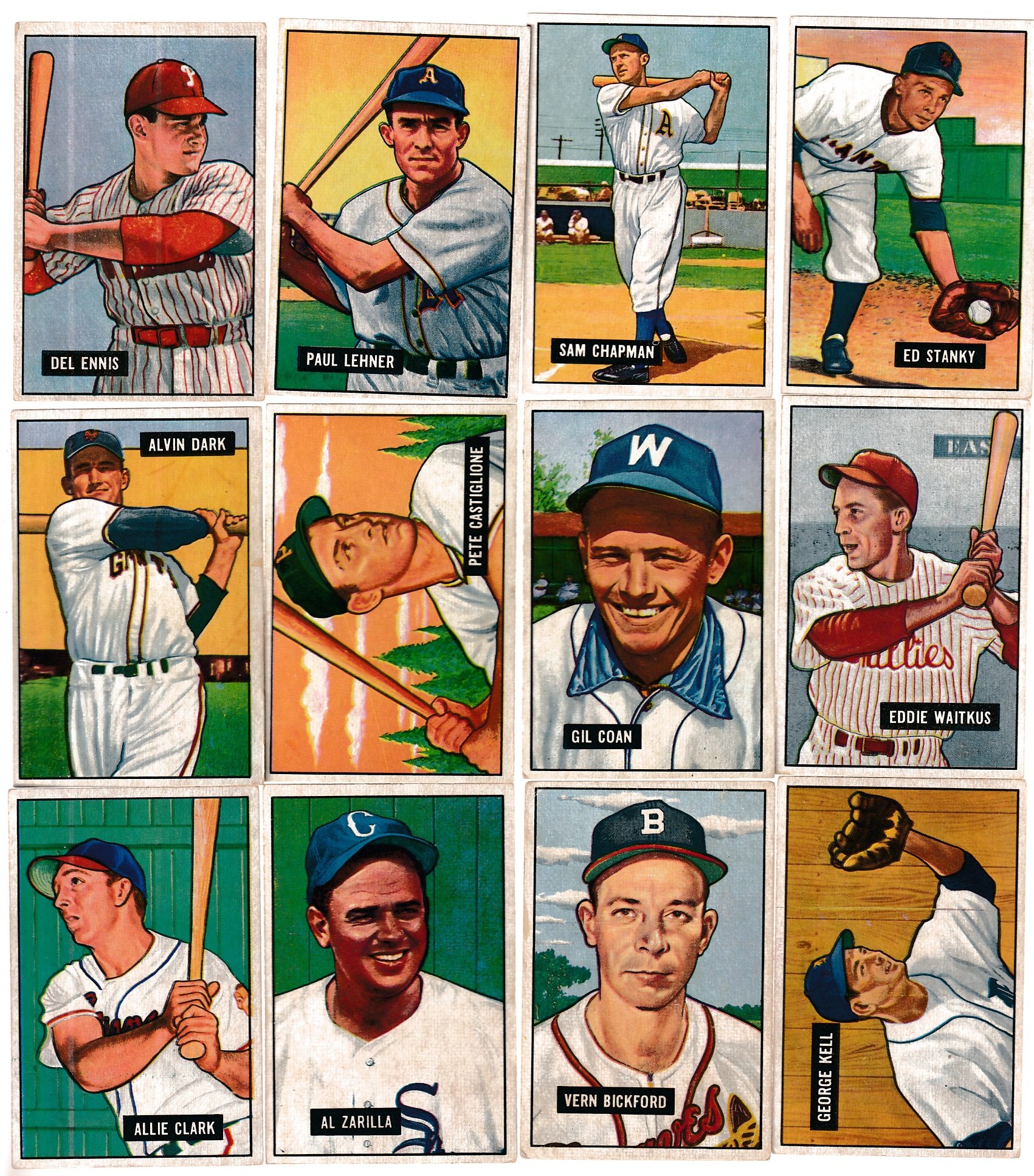 1951 Bowman # 46 George Kell [#r] (Tigers,HOF) Baseball cards value