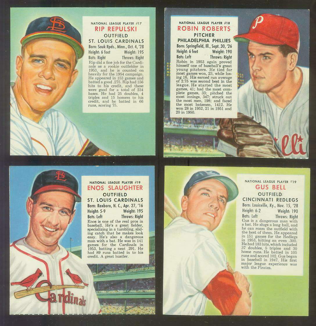 1954 Red Man #NL19B Gus Bell (Reds) Baseball cards value