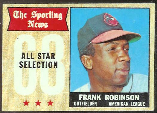 1968 Topps #373 Frank Robinson All-Star (Orioles) Baseball cards value