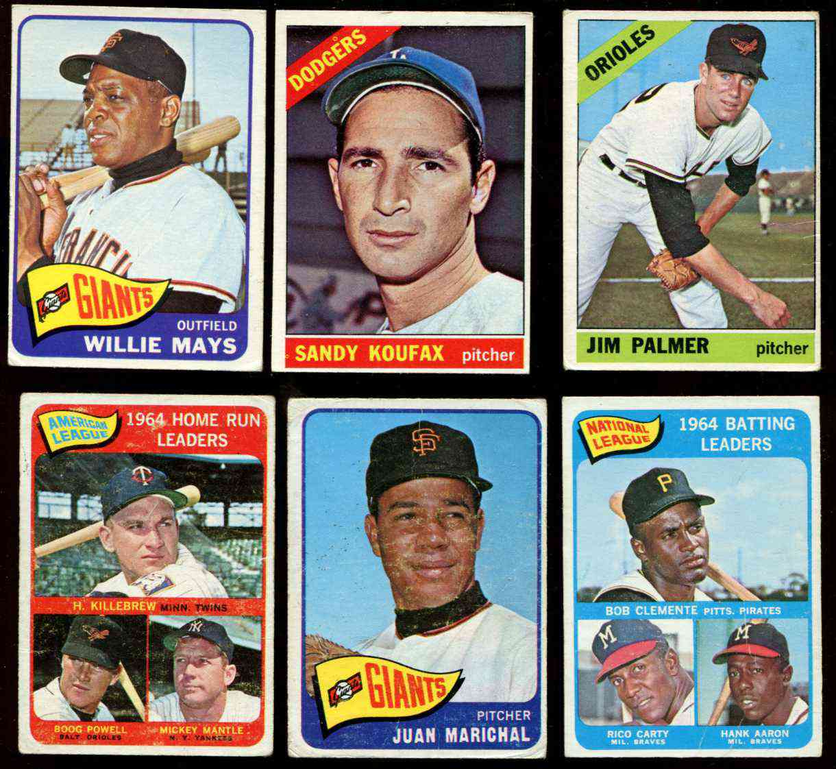 1965 O-Pee-Chee/OPC #  3 A.L. Home Run Leaders {MICKEY MANTLE} Baseball cards value