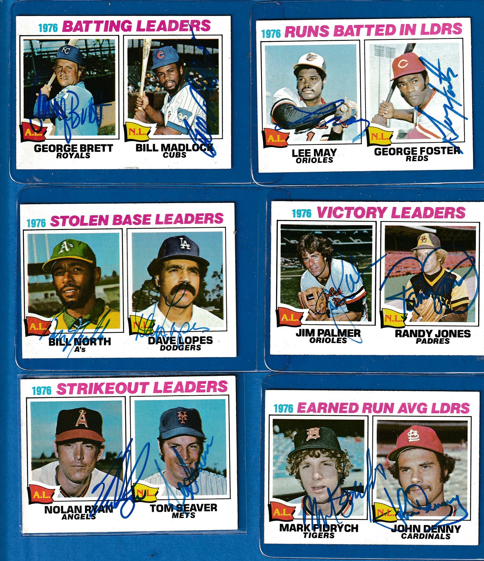 AUTOGRAPHED: 1977 Topps #  5 Jim Palmer & Randy Jones - with PSA/DNA LOA Baseball cards value