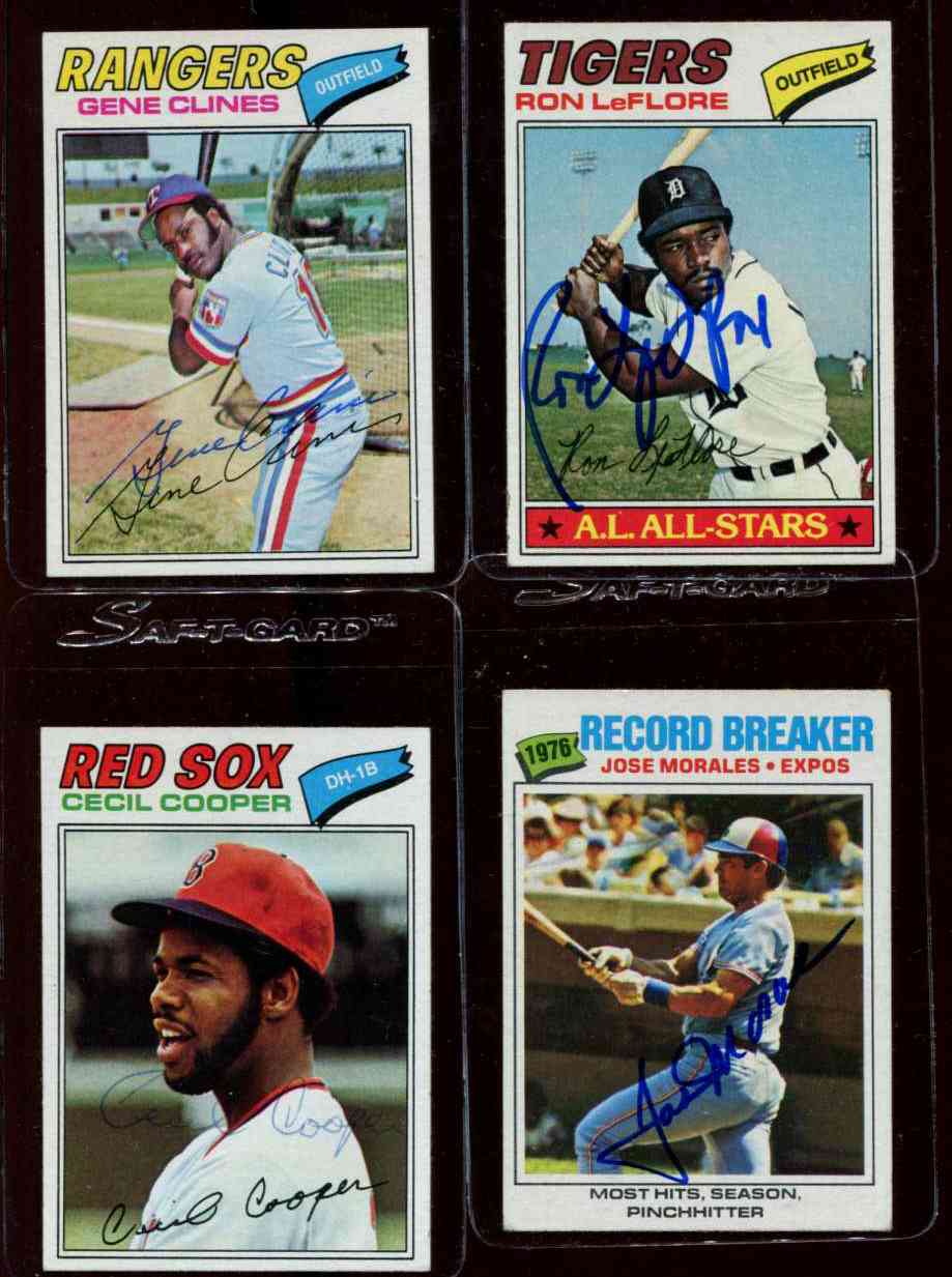 AUTOGRAPHED: 1977 Topps #237 Gene Clines w/PSA/DNA Auction LOA (Rangers) Baseball cards value
