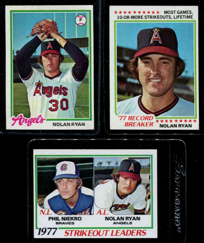 1978 Topps #  6 Nolan Ryan 'Record Breaker' (Angels) Baseball cards value