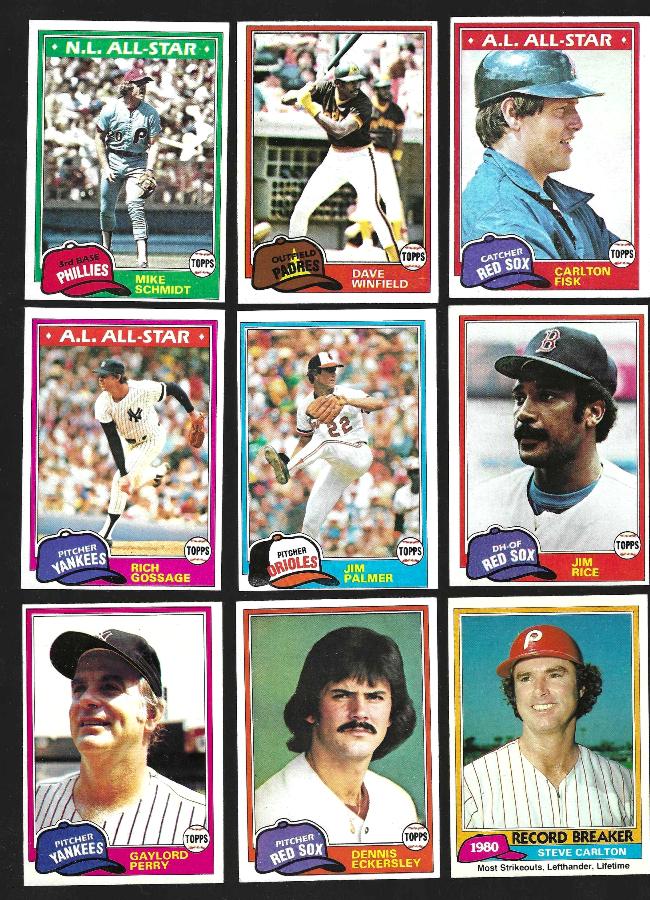 1981 Topps #460 Rich 'Goose' Gossage - Lot of (50) (Yankees,HOF) Baseball cards value