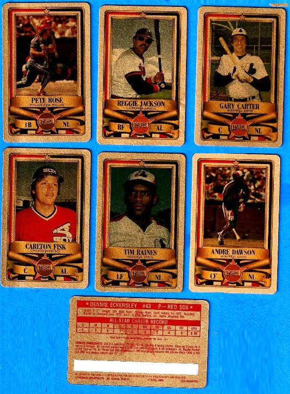 1982 Perma-Graphic All-Stars GOLD #10 Gary Carter (Expos) Baseball cards value