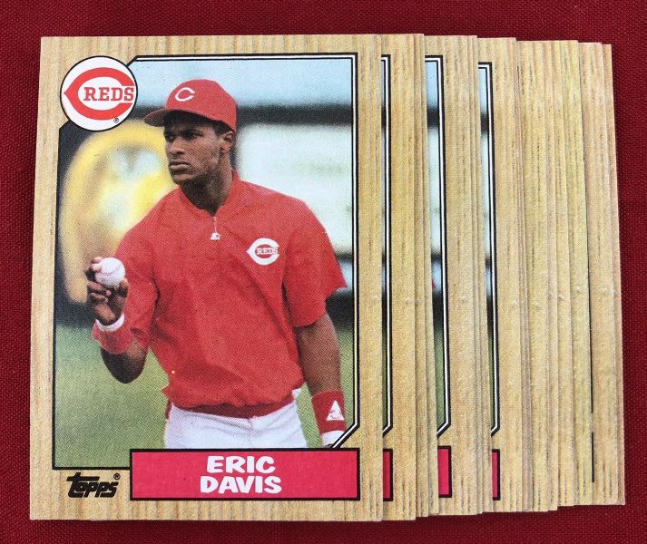 1987 Topps #412 Eric Davis - Lot of (500) (Reds) Baseball cards value