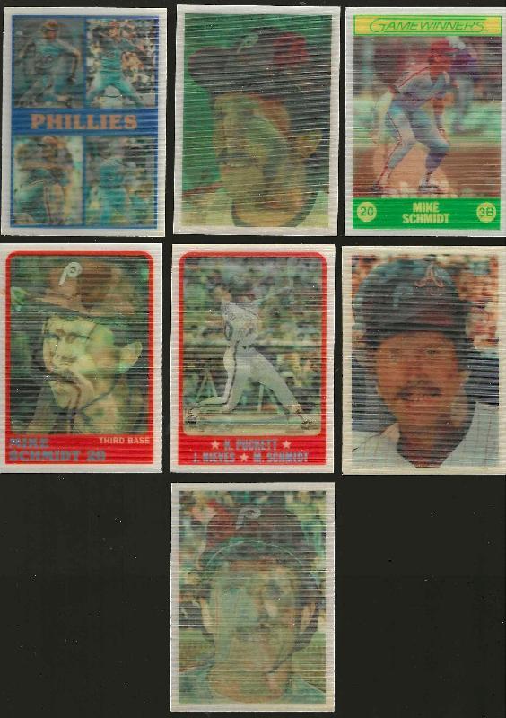 Mike Schmidt -  SPORTFLICS Collection - Lot of (7) different [1986-1988] Baseball cards value