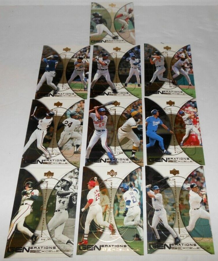 2000 Upper Deck - GENERATIONS OF EXCELLENCE - Complete Insert Set (20) Baseball cards value