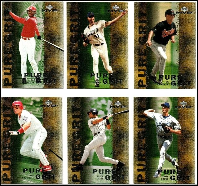 2000 Upper Deck MVP - PURE GRIT - Complete Insert Set (10) Baseball cards value