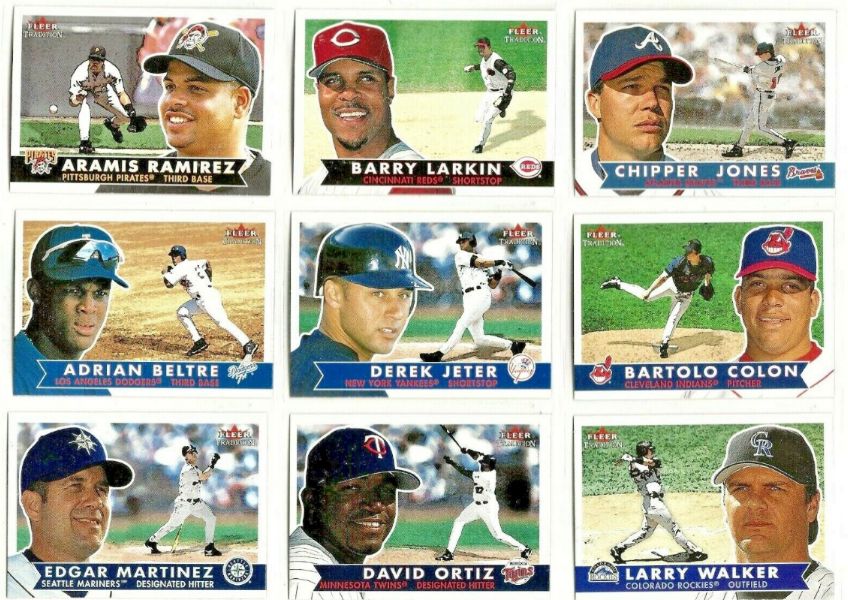 2001 Fleer Tradition - Near Complete Set (433/450 cards) Baseball cards value