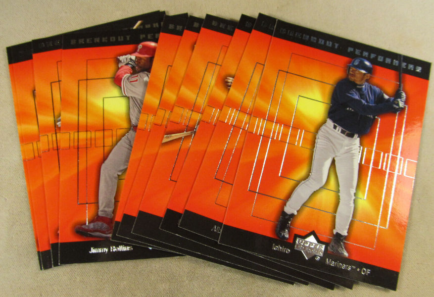 2001 Upper Deck - BREAKOUT PERFORMERS - Complete Insert Set (10) Baseball cards value