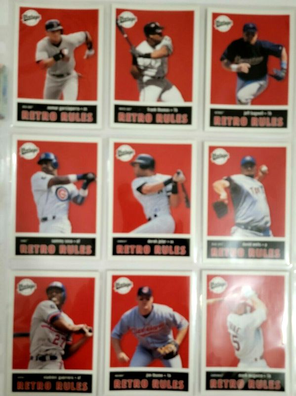 2001 Upper Deck Vintage - RETRO RULES - Complete 15-card Insert Set Baseball cards value