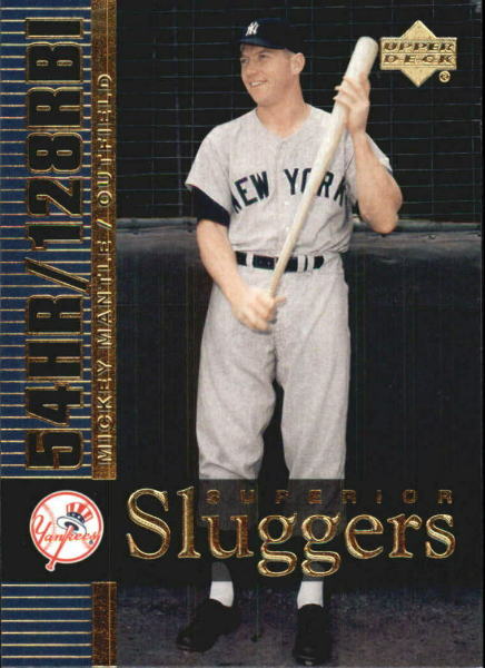 2003 Upper Deck - SUPERIOR SLUGGERS - Complete Insert Set (18) Baseball cards value