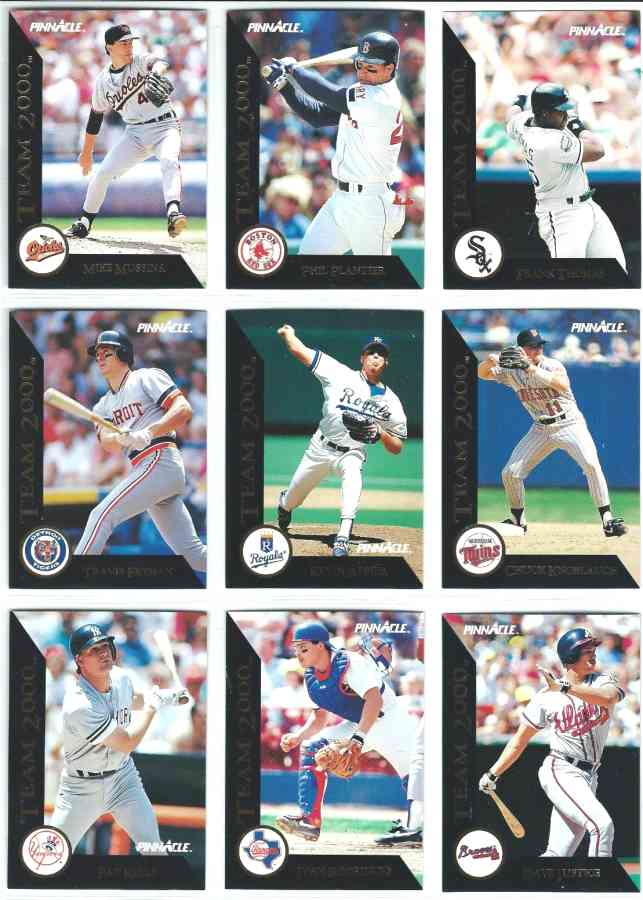 1992 Pinnacle TEAM 2000 - COMPLETE SET (80 cards) Baseball cards value