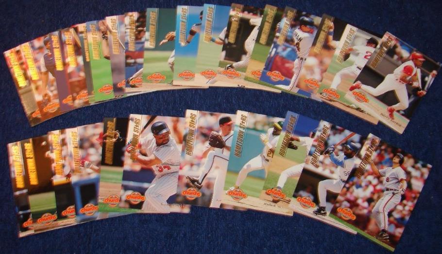 1994 Church's Chicken Hometown Stars - Complete GOLD SET (28) Baseball cards value