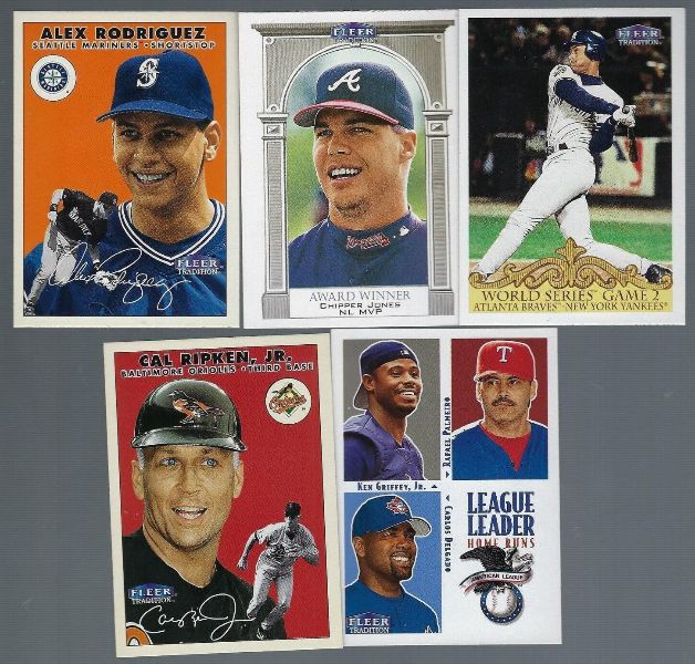 2000 Fleer Tradition - Near COMPLETE SET in PAGES/Sheets (448/450 cards) Baseball cards value