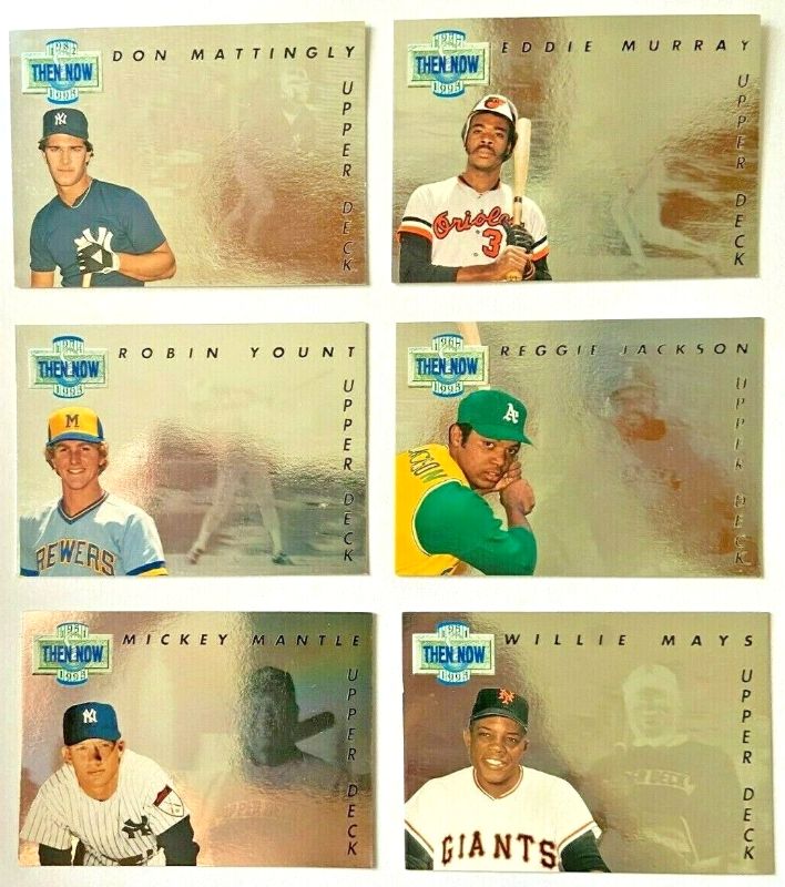 1993 Upper Deck - THEN & NOW HOLOGRAMS - Complete Insert Set (18) Baseball cards value