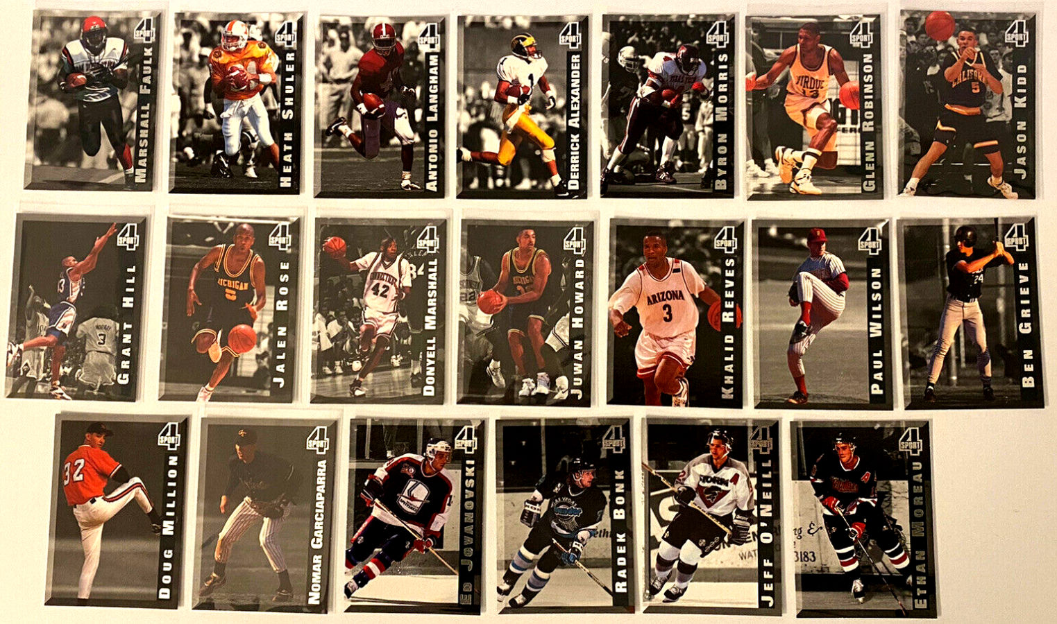  1994 Classic 4-SPORT - BONUS CARDS - Complete Multi-Sport Insert Set (20) Baseball cards value
