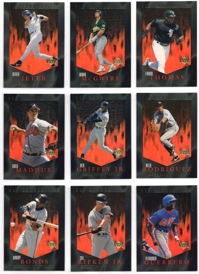 1996 Upper Deck - HOT COMMODITIES - Complete Insert Set (20) Baseball cards value