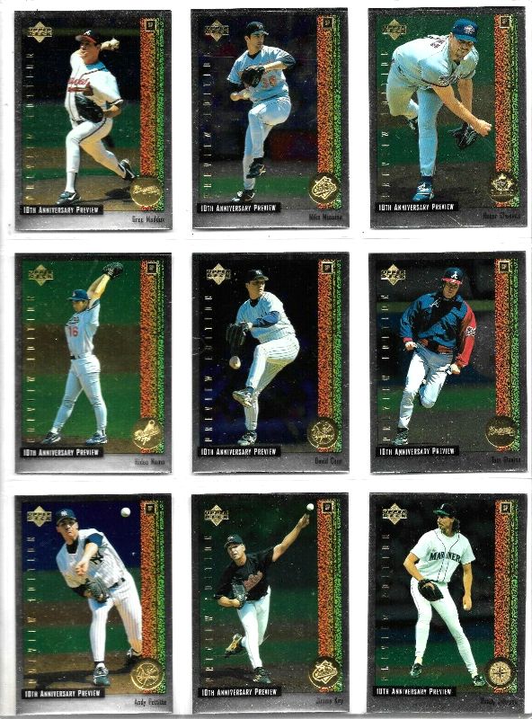 1998 Upper Deck - 10th Anniversary Preview - Complete Insert Set (60) Baseball cards value