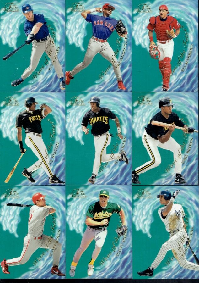 1997 Flair Showcase - WAVE of the FUTURE - Complete 25-card Insert Set Baseball cards value