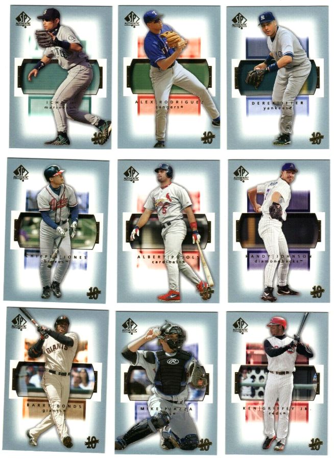 2003 SP AUTHENTIC - COMPLETE SET (#1-90) Baseball cards value