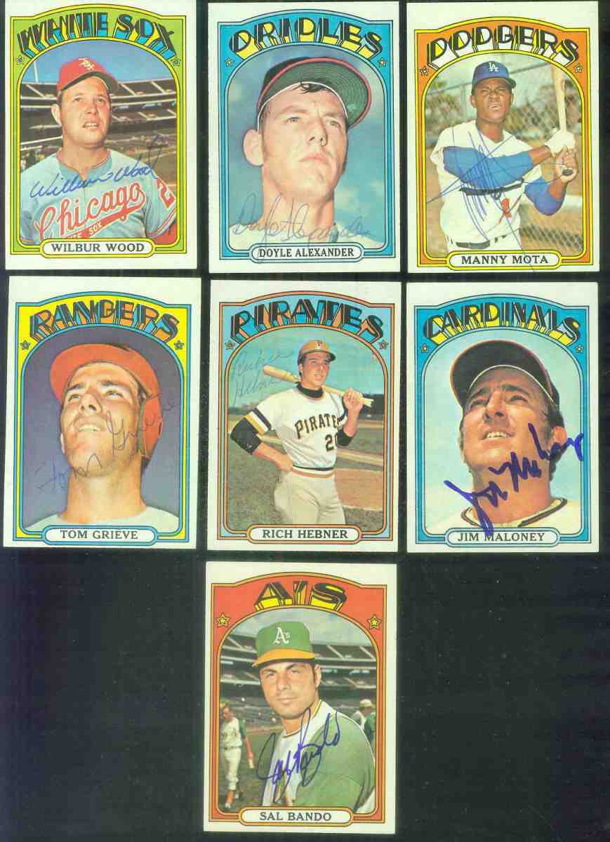 AUTOGRAPHED: 1972 Topps #596 Manny Mota w/PSA/DNA Auction LOA (Dodgers) Baseball cards value