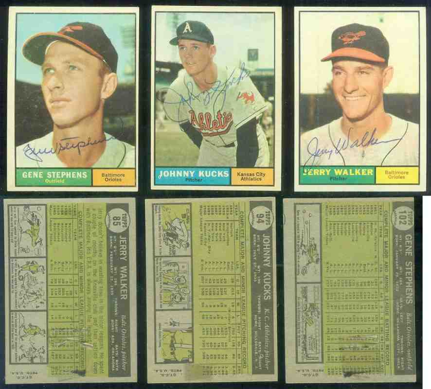 1961 Topps AUTOGRAPHED #.94 Johnny Kucks w/PSA/DNA Auction LOA (A's) Baseball cards value