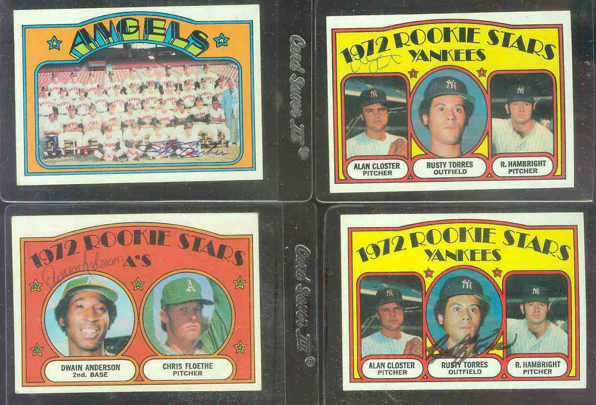 AUTOGRAPHED: 1972 Topps #124 Yankees ROOKIE Stars [Alan Closter auto.] Baseball cards value