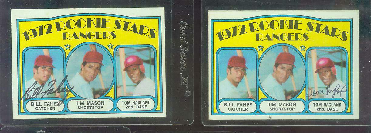 AUTOGRAPHED: 1972 Topps #334 Rangers ROOKIE Stars PSA [Bill Fahey auto.] Baseball cards value