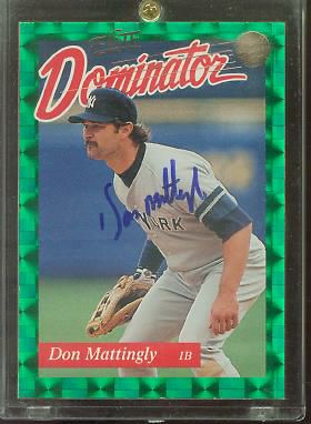  Don Mattingly - 1993 Donruss Elite Dominator AUTOGRAPHED (Yankees) Baseball cards value