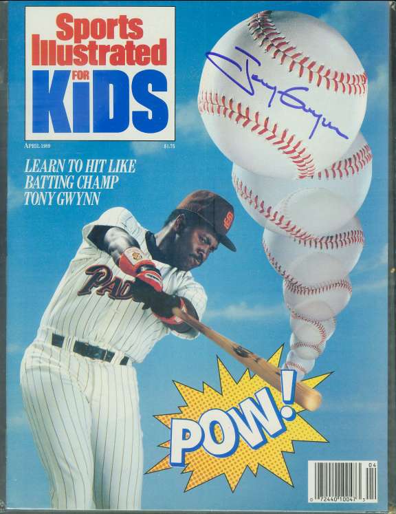 Tony Gwynn - Autographed 1989 'Sports Illustrated for Kids' Baseball cards value