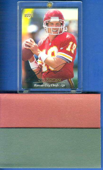  Joe Montana - UDA AUTOGRAPHED - 1995 Upper Deck #19 (49ers) Baseball cards value