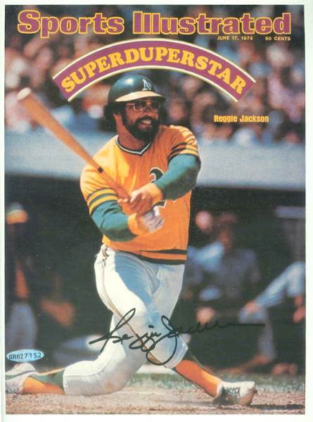  Reggie Jackson - UDA AUTOGRAPHED - SuperDuperStar Sports Illustrated Cover Baseball cards value
