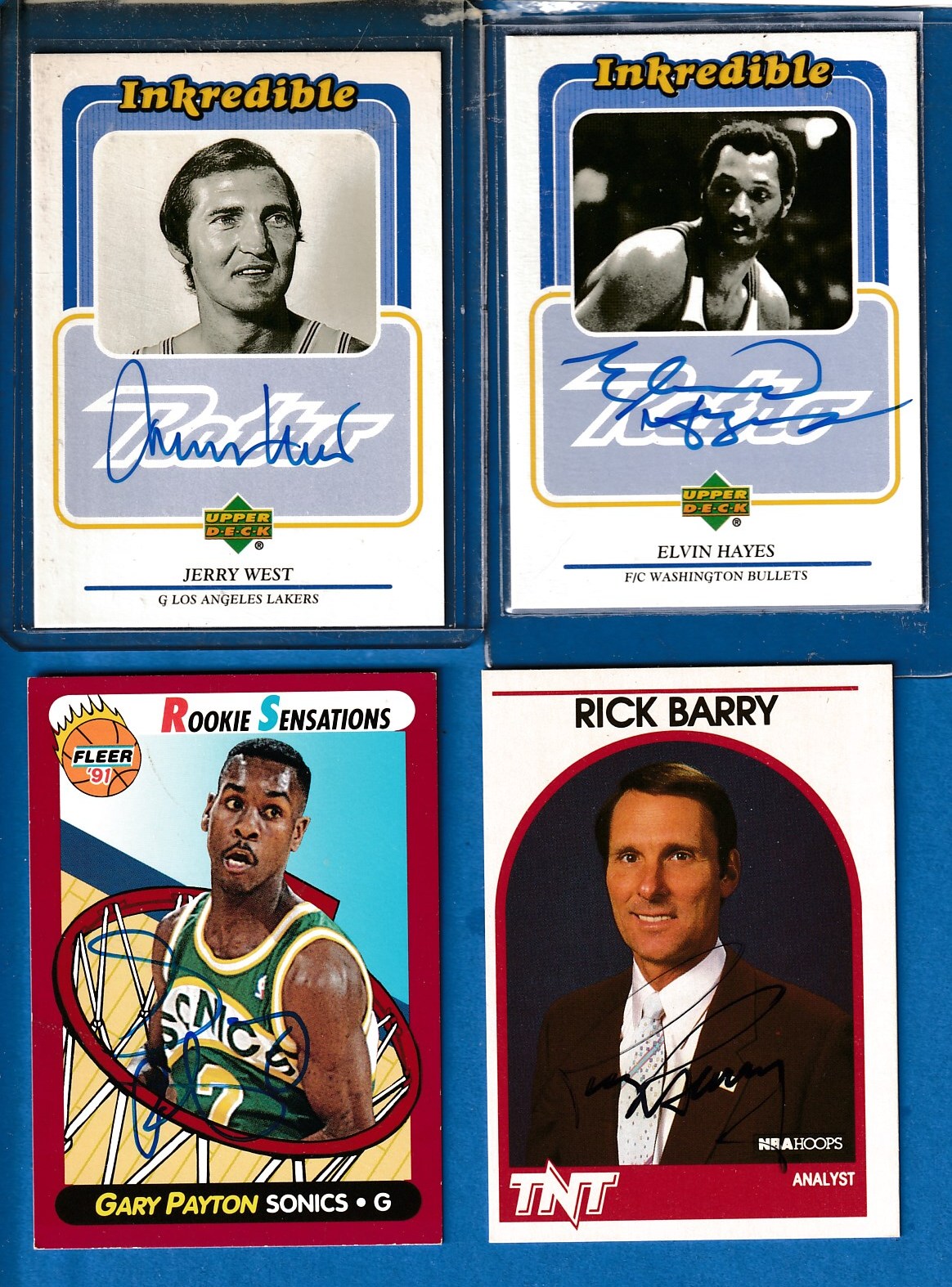  Rick Barry - 1989 Hoops AUTOGRAPHED Announcers card Baseball cards value