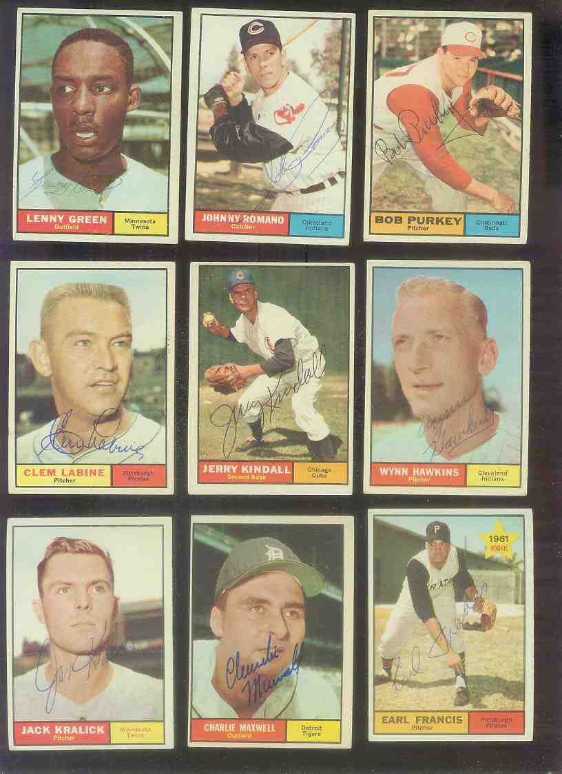 1961 Topps AUTOGRAPHED #.54 Earl Francis w/PSA/DNA LOA (Pirates,deceased) [ Baseball cards value