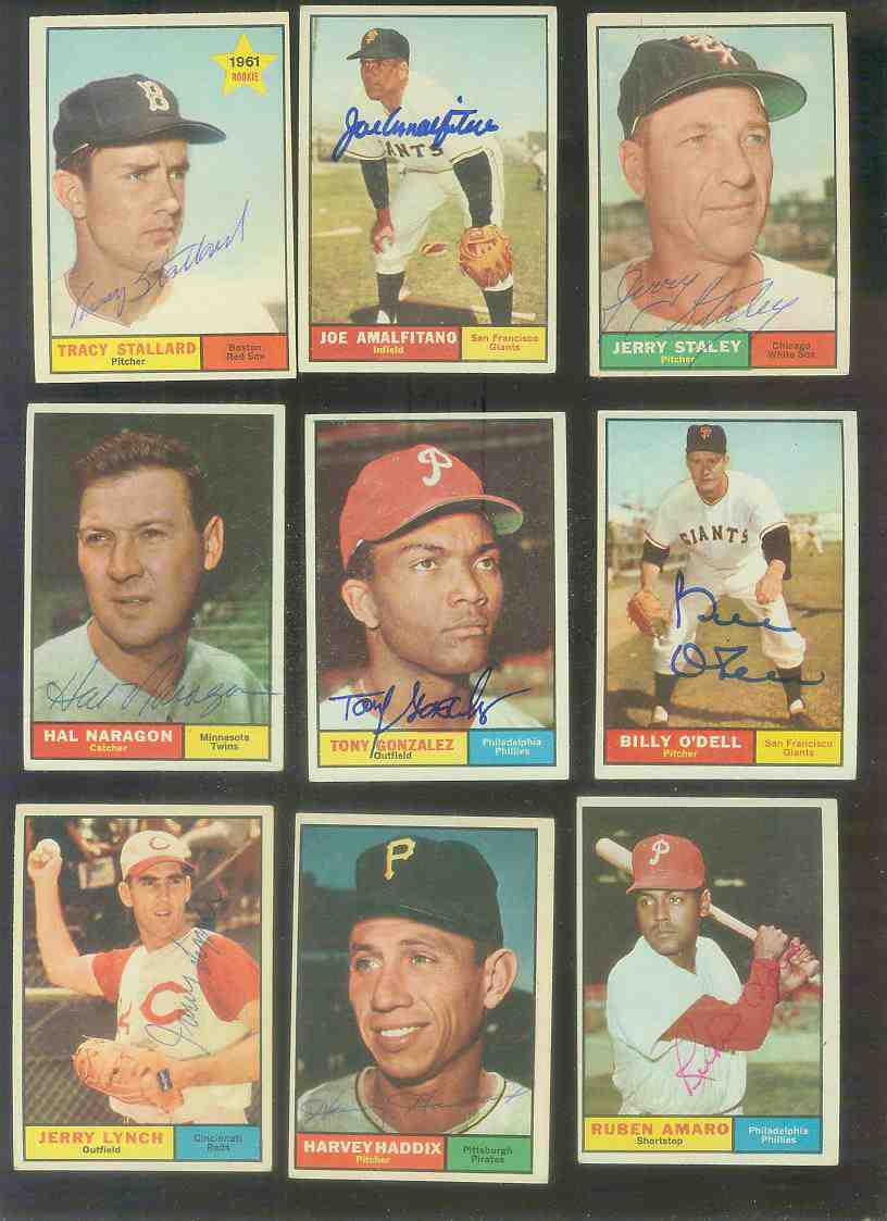 1961 Topps AUTOGRAPHED #100 Harvey Haddix w/PSA/DNA LOA (Pirates,deceased) Baseball cards value