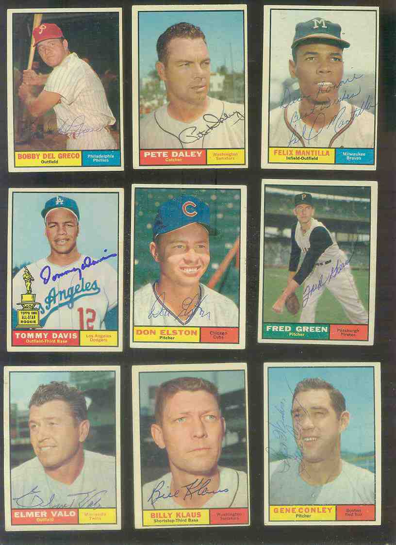 1961 Topps AUTOGRAPHED #154 Bobby Del Greco w/PSA/DNA LOA (Phillies) Baseball cards value