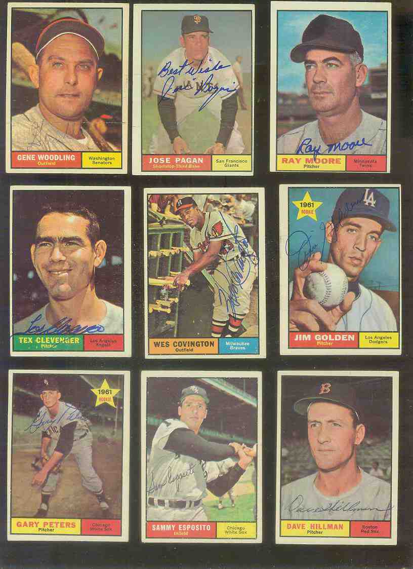 1961 Topps AUTOGRAPHED #275 Gene Woodling w/PSA/DNA LOA (Senators,deceased) Baseball cards value