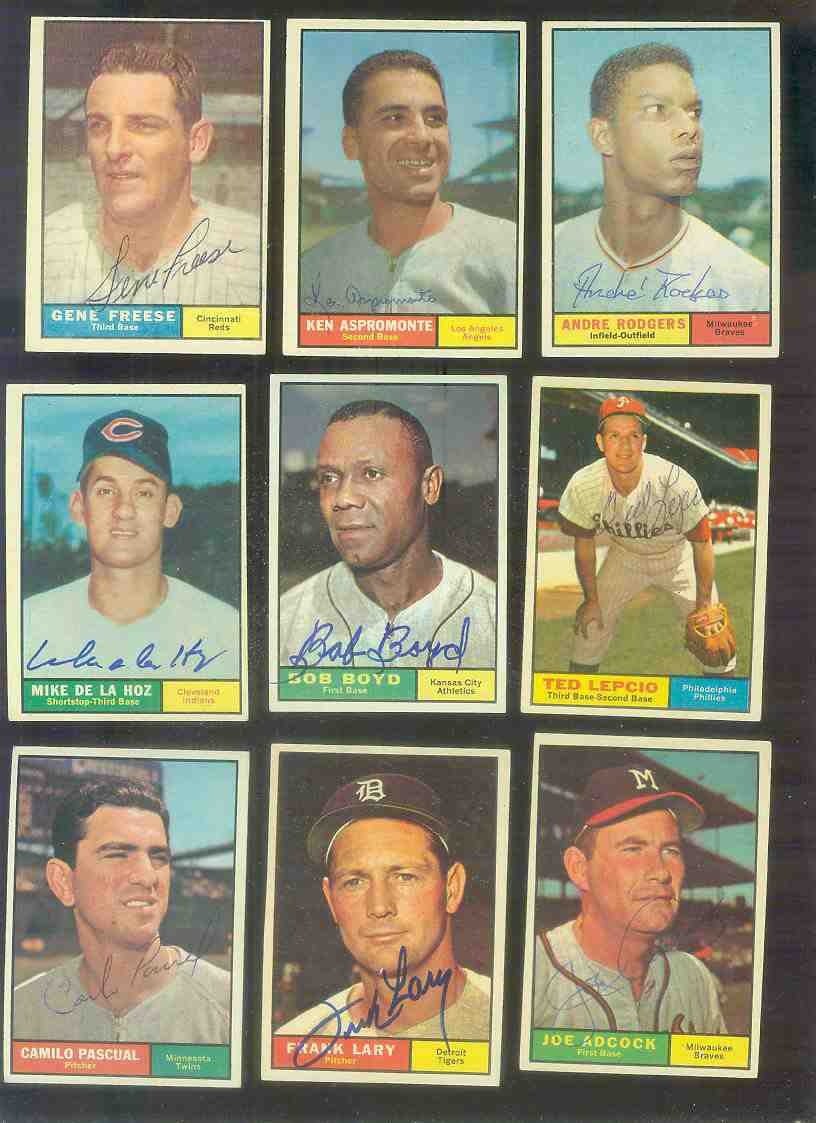 1961 Topps AUTOGRAPHED #245 Joe Adcock w/PSA/DNA LOA (Braves,deceased) Baseball cards value