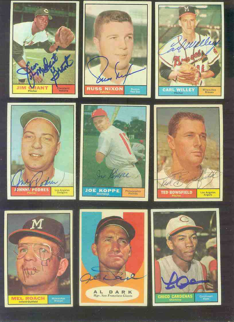 1961 Topps AUTOGRAPHED #216 Ted Bowsfield w/PSA/DNA Auction LOA (Angels) [d Baseball cards value