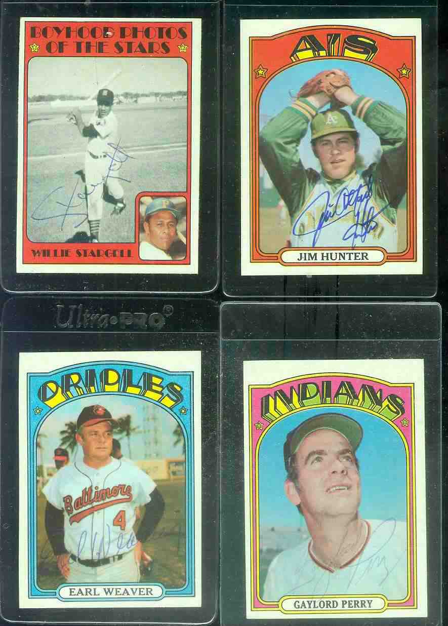 AUTOGRAPHED: 1972 Topps #330 Jim Hunter w/PSA/DNA Auction LOA (A's,deceased Baseball cards value