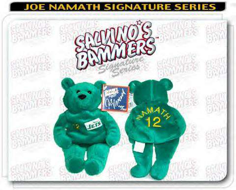  Joe Namath - AUTOGRAPHED Salvino Bear SCARCE PRESS PROOF !!! Baseball cards value