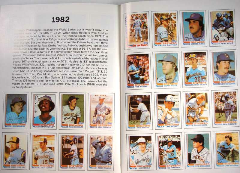 Brewers - 1987 Topps/Surf Book with (5) AUTOGRAPHS, James Spence LOA !!! Baseball cards value