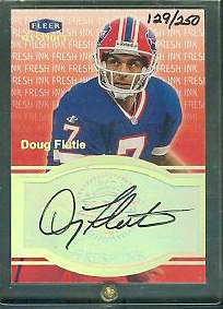  Doug Flutie - 1999 Fleer Mystique 'Fresh Ink' AUTOGRAPH (Bills) Baseball cards value