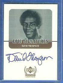  David Thompson - 1999 UD Century Legends 'Epic Signatures' #DT AUTOGRAPH Baseball cards value