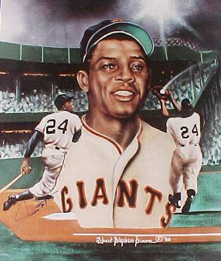 WILLIE MAYS - AUTOGRAPHED 18x24 Poster (Giants) Baseball cards value