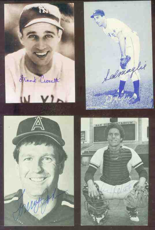  Frank Crosetti - AUTOGRAPHED Kodak Photo (Postcard size)(Yankees,deceased) Baseball cards value